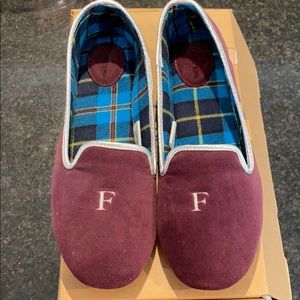 New in Box Land’s End Monogrammed “F” Slippers